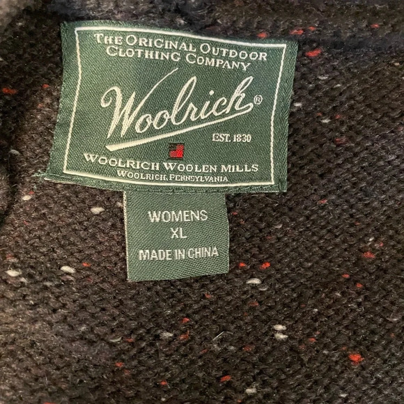 Woolrich Black Flecked Button down Hood Vest Size XL - Picture 4 of 6